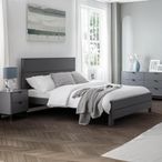 Chloe Bed - Grey - Sizes Available