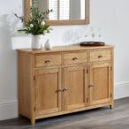 Mallory Sideboard - 3 Door - Medium - Oak