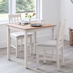 Coxmoor Dining Set - 75cm - 2 Seater - 2 Chairs - Ivory