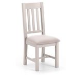 Richmond Dining Chair - Set of 2 - Slatted Back - Grey