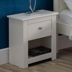 Radley Bedside Cabinet - 1 Drawer - White