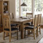 Astoria Oak Extending Dining Set - 140cm-180cm - 4-6 Seater