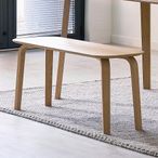 Kaito Oak Curved Leg Bench