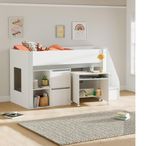 Gaia Midsleeper Bed - White