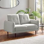 Remy Light Grey Fabric Sofa - 2 Seater