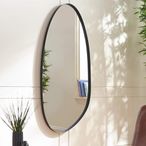 Rushmore Wall Mirror - Organic - Black Metal