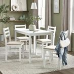 Keats Dining Set - 4 Seater - 110cm - White