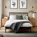 Belton Black Oak Spindle Bed - Sizes Available