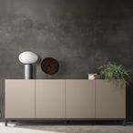 Modern Kali Extra Large Buffet Sideboard - 4 Door - Taupe