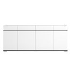 Modern Mara Large Buffet Sideboard - 195cm -  4 Doors - White