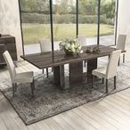 Modern Medea Pedestal Dining Table - 10 Seater - 250cm - Vintage Oak