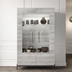 Mia Display Cabinet - 2 Door - Grey