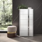 Modern Bianca Tall Chest - 5 Drawer - White