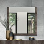 Dea Vintage Wall Mirror - Oak