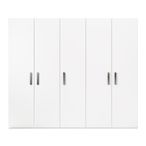 Modern Mara Wardrobe - 5 Door - White