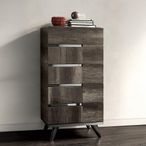 Modern Medea Tall Chest - 5 Drawer - Vintage Oak