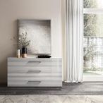 Mia Dresser with Handles - 3 Drawer - Grey