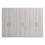 Mia Wardrobe - 6 Door - Grey