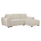 Azzuro Universal Corner Sofa Bed - Cream - Storage
