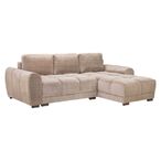 Azzuro Universal Corner Sofa Bed - Mocha - Storage