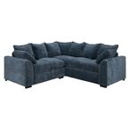 Colbee Large Corner Sofa - Blue Fabric