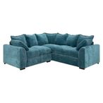 Colbee Large Corner Sofa - Teal Fabric