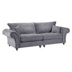 Windsor Sofa - Fullback - Grey - 4 Seater