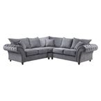 Windsor Corner Sofa - Fullback - Grey - Large