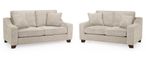 Nebraska Sofa Set - Beige Fabric - 3+2 Seater