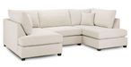 Carnaby U Shape Corner Sofa - Classic Beige Fabric