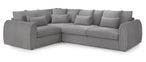Mirabel Corner Sofa - Grey Fabric - LHF