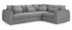 Mirabel Corner Sofa - Grey Fabric - RHF