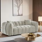 Venice Sofa - Beige Fabric - 3 Seater