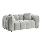 Venice Sofa - Grey Fabric - 2 Seater