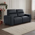 Bellagio Electric Recliner Sofa - Black Leather - 2 Seater