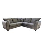 Serena Corner Sofa - Mocha Brown Fabric