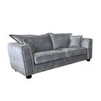 Serena Sofa - Silver Grey Fabric - 3 Seater