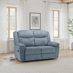 Myra Manual Recliner Sofa - Grey Fabric - 2 Seater
