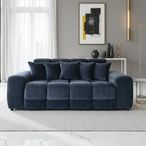 Jacob Sofa - Black Fabric - 3 Seater