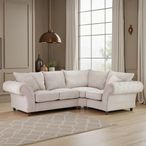 Windsor Corner Sofa - Stone Fabric - Fullback - RHF
