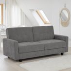 Hive Click Clack Sofa Bed - Grey Fabric - 3 Seater