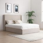 Denver Beige Fabric Multi-Lift Ottoman Storage Bed - Sizes Available