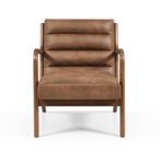 Inca Armchair - Achilles Brown Faux Leather