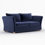 Kendle Sofa Bed - Sunningdale Midnight Blue Fabric - 2 Seater