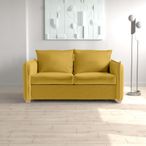 Oliver Sofa Bed - Sunningdale Saffron Fabric - 2 Seater