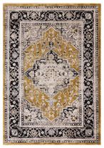 Classic Heritage Sovereign Medallion Rug - Gold - 120cm x 166cm