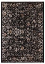 Classic Heritage Sovereign Vintage Floral Rug - Black - 120cm x 166cm