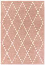 Contemporary Design Albany Rug - Pink - Diamond - Sizes Available