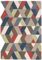 Contemporary Design Funk Rug - Chevron 01 - Multi Colour - 140cm x 200cm