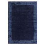 Contemporary Plain Ascot Rug - Navy - Sizes Available